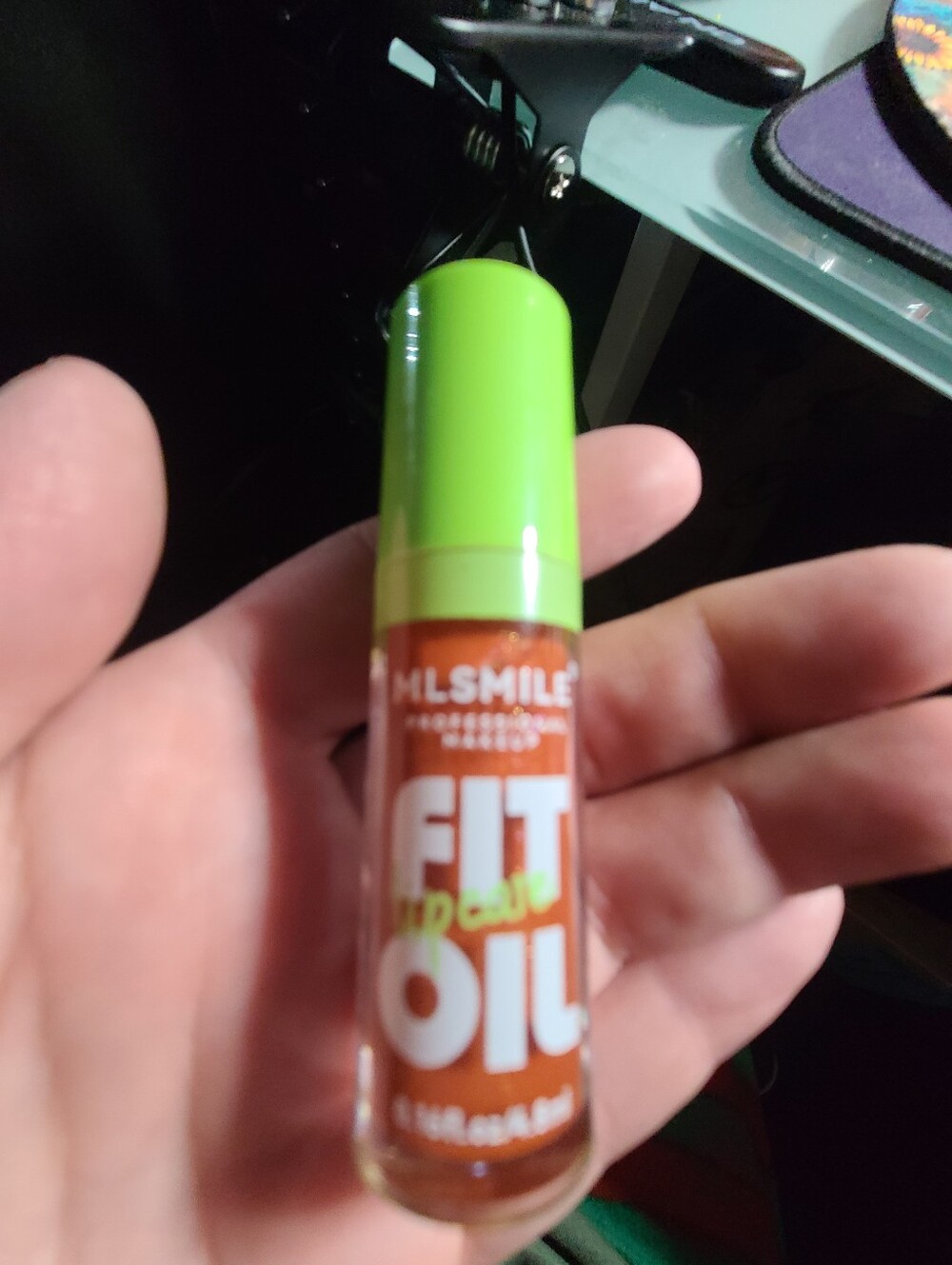 Milsmile Fit Lip Oil in Orange with Lime Cap